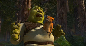 Shrek gegen den gestiefelten Kater